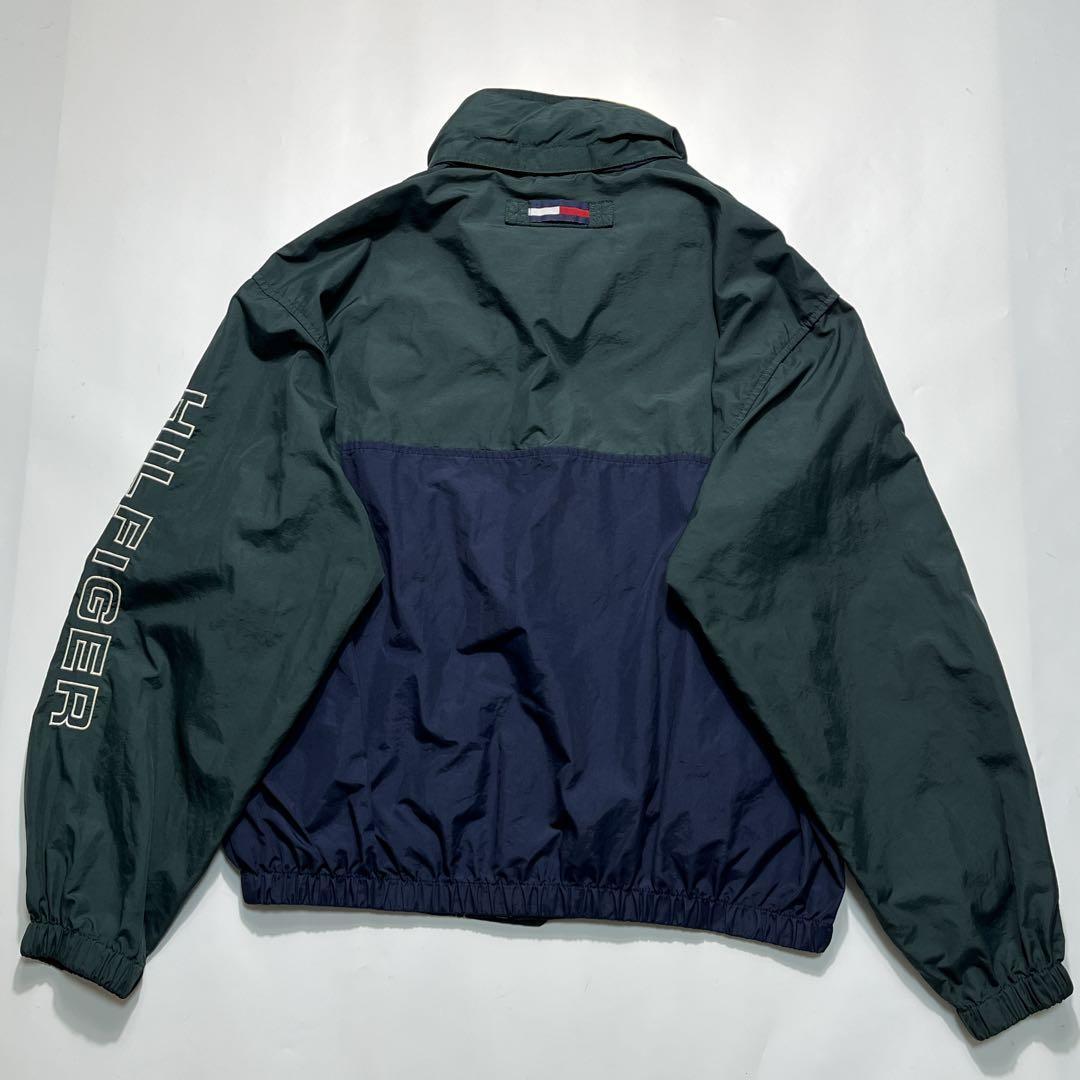 90s トミーヒルフィガー ナイロンジャケット L セーリング 刺繍ロゴ