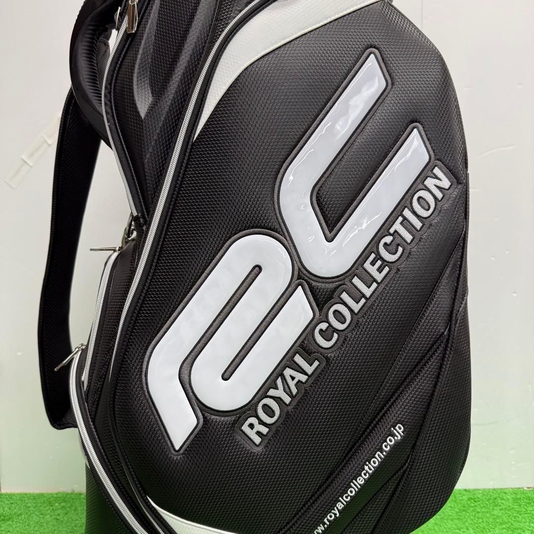 ロイヤルコレクション キャディバッグ ゴルフバッグ 9インチ ブラック