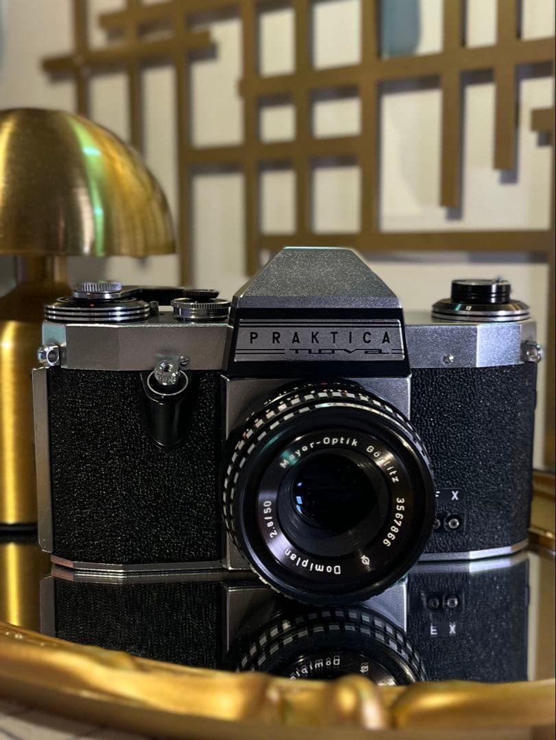 PRAKTICA NOVA＋Domiplan50mm f2.8 M42動作品 Praktica super TL Camera | 50mm f2.8 lens | M42 | White | G.D.R