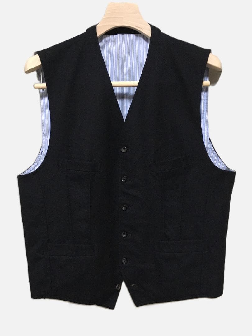 稀少】コムデギャルソンオム／田中オム 金タグ／ベスト ジレ／M／1990