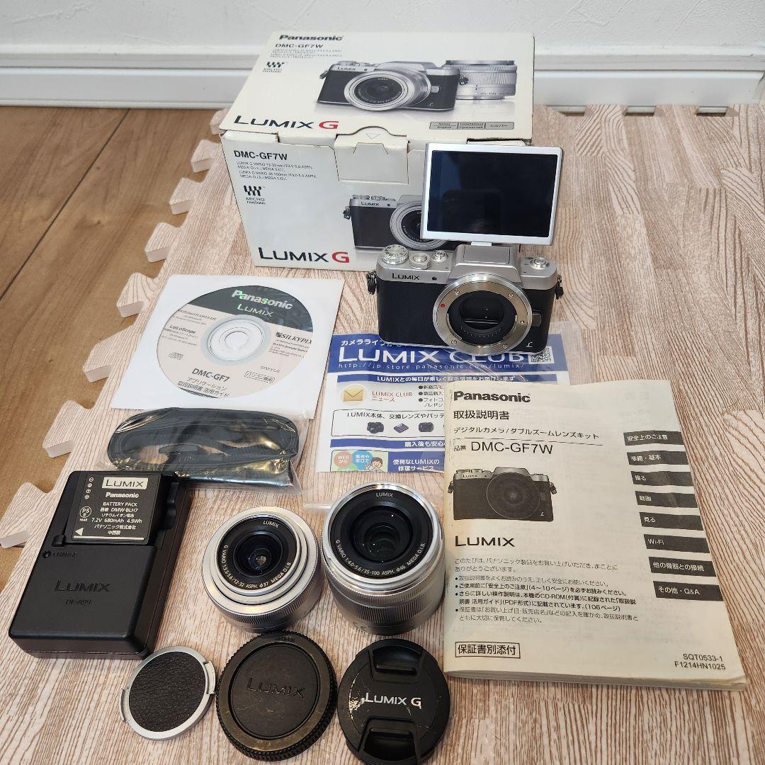 Panasonic DMC-GF7W ミラーレス一眼 本体 パナソニック LUMIX DMC-GF7W-T ダブルズームレンズキット [ブラウン