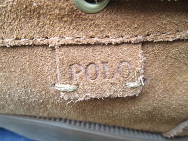 ポロラルフローレンブラウン レザーモカシンシューズ9.5D(27.5cm)細身