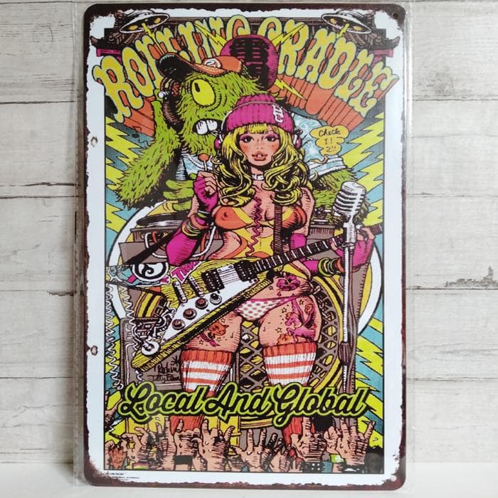 ロッキン・ジェリー・ビーン ブリキ看板 ポスター メタルサイン - メルカリ