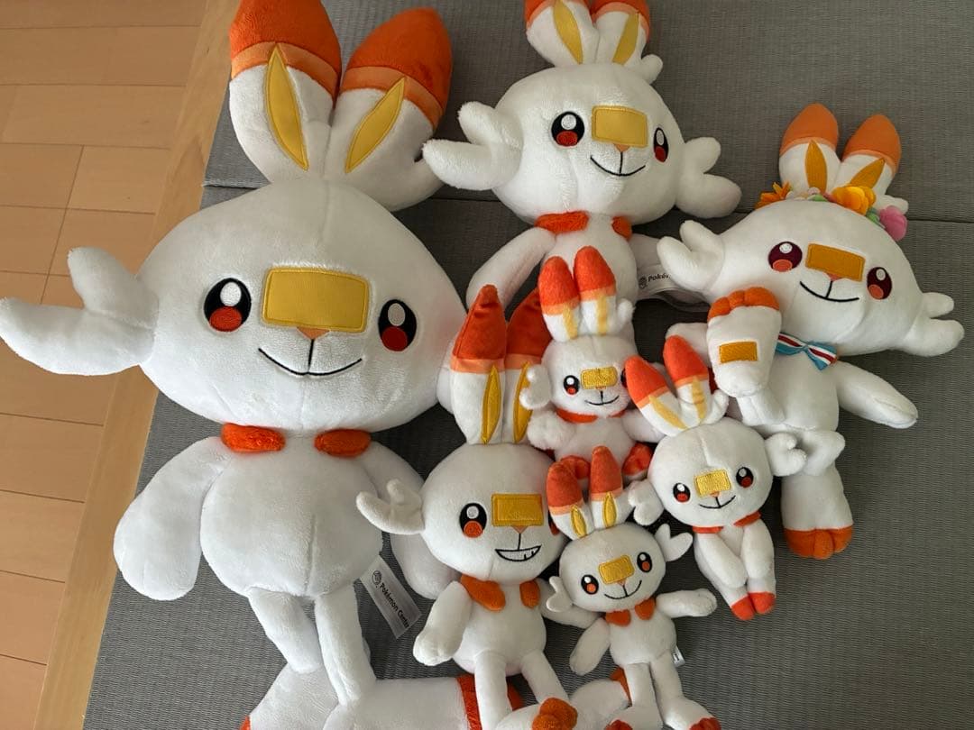 ポケモンセンター　ヒバニー　ぬいぐるみ　ポケモン　ポケットモンスター カラビナ付きマスコット ヒバニー ｜【公式】ポケモンセンターオンライン