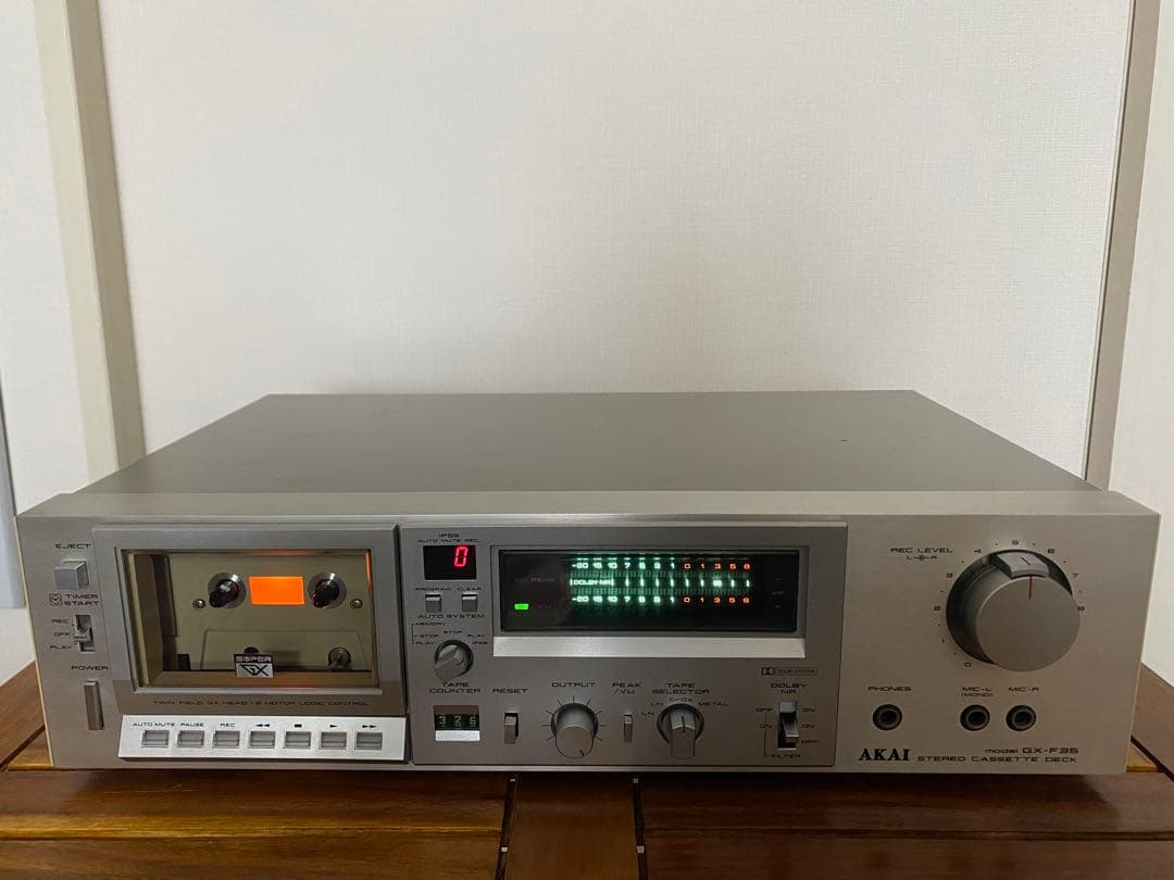 アカイ　カセットデッキ　 GX-F35 VTG AKAI GX-F35 Glass Head High Quality Cassette Tape Deck