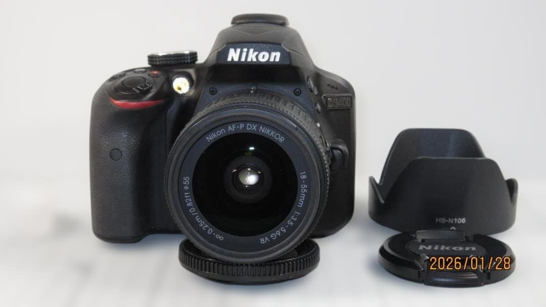 Nikon D3400 デジタル一眼レフカメラ 18-55mmレンズ付き極上品 Amazon | ニコン D3400 デジタル一眼レフカメラ AF-P DX NIKKOR 18