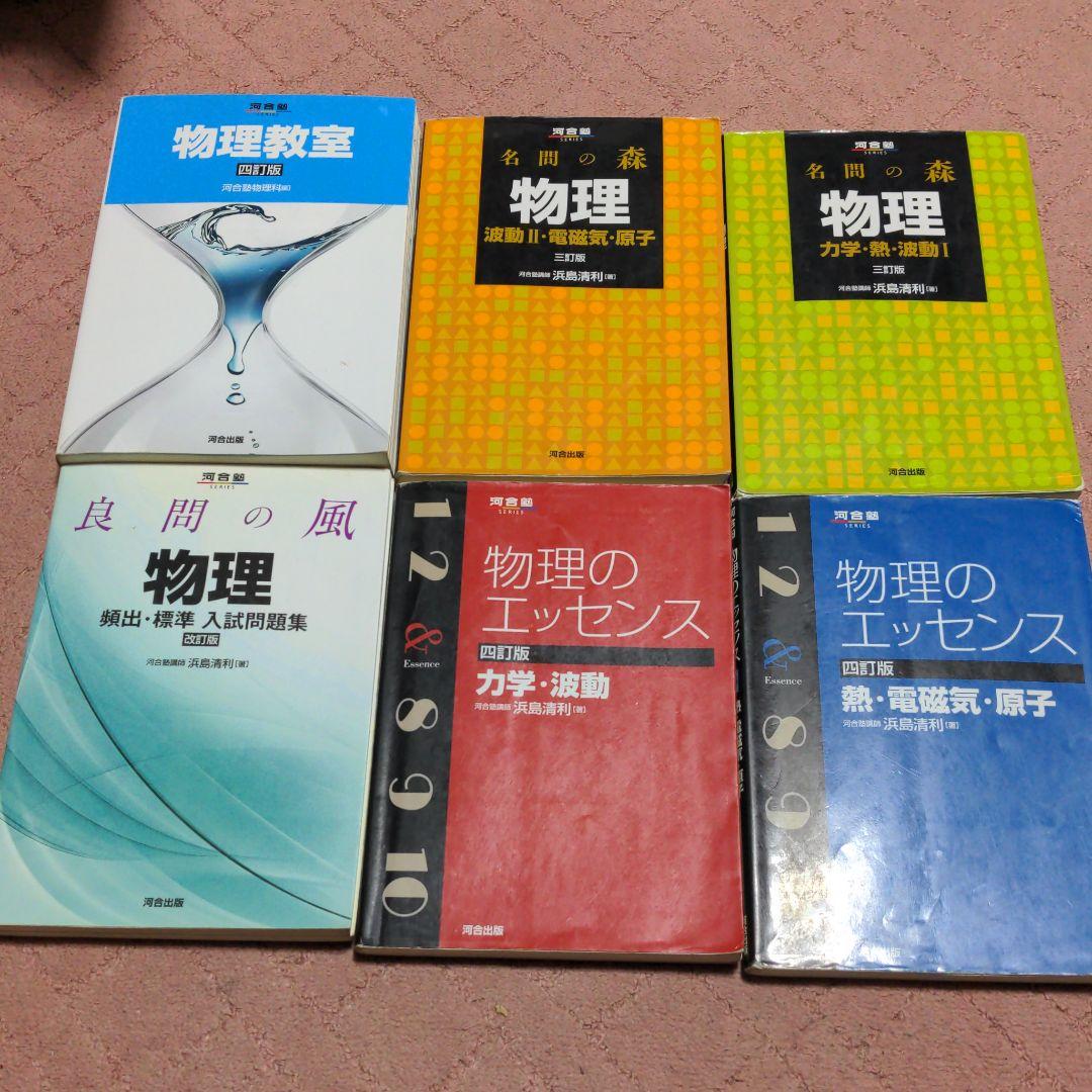 河合塾の物理シリーズ[物理教室、良問の風物理、名門の森物理、物理の