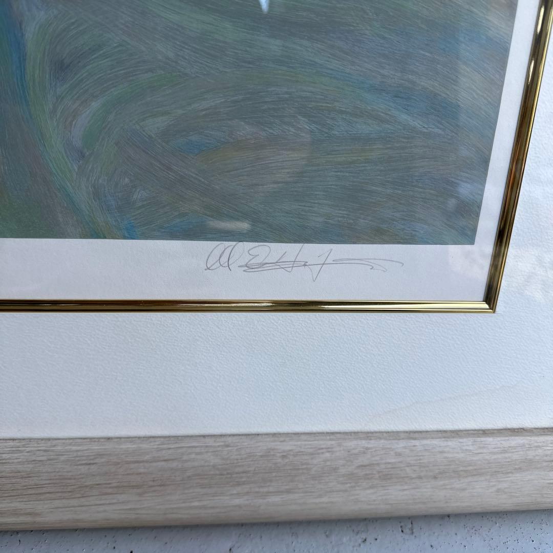 DON HATFIELD 『愛し児』 シルクスクリーン 大型 絵画 引き取り歓迎