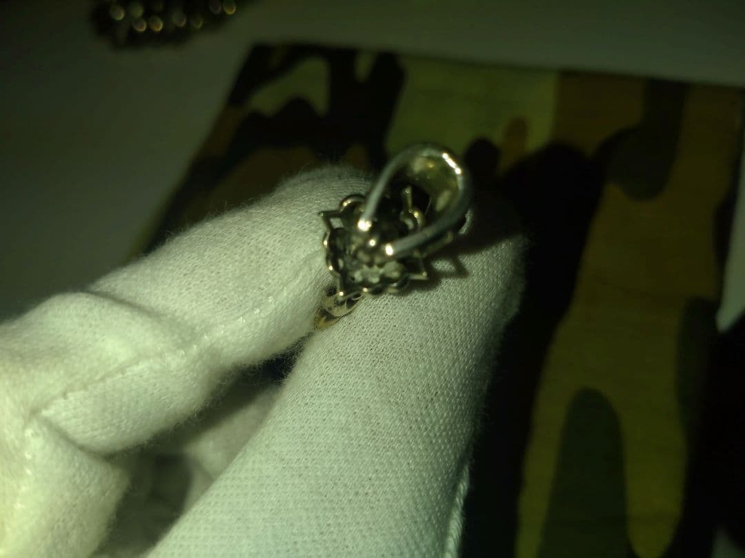 ロードキャメロット百合王冠十字トップ☆オマケ、チェーン 50cm