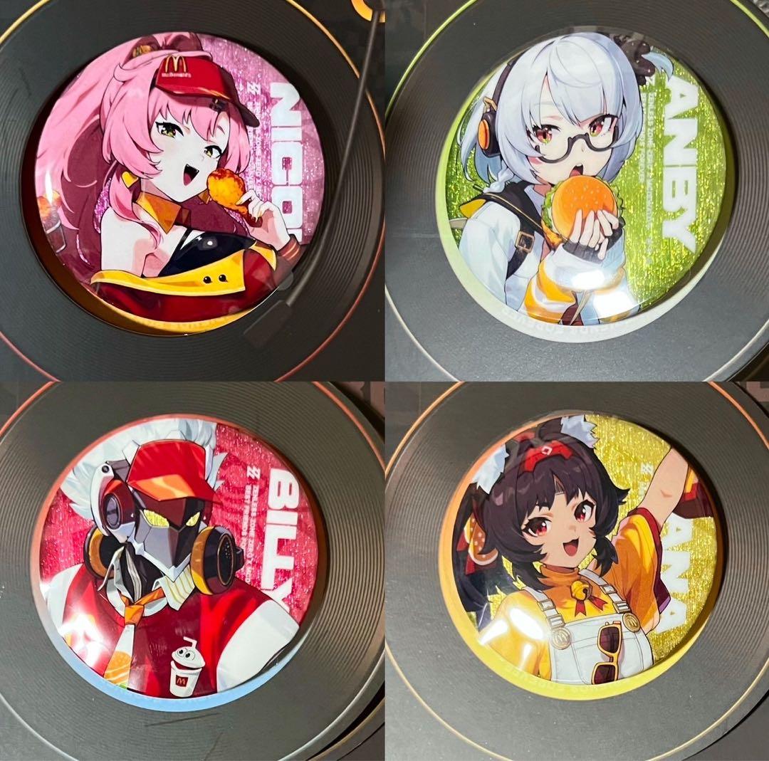 公式正規品 ゼンゼロ マクドナルド 缶バッジ アンビー ビリー 猫又