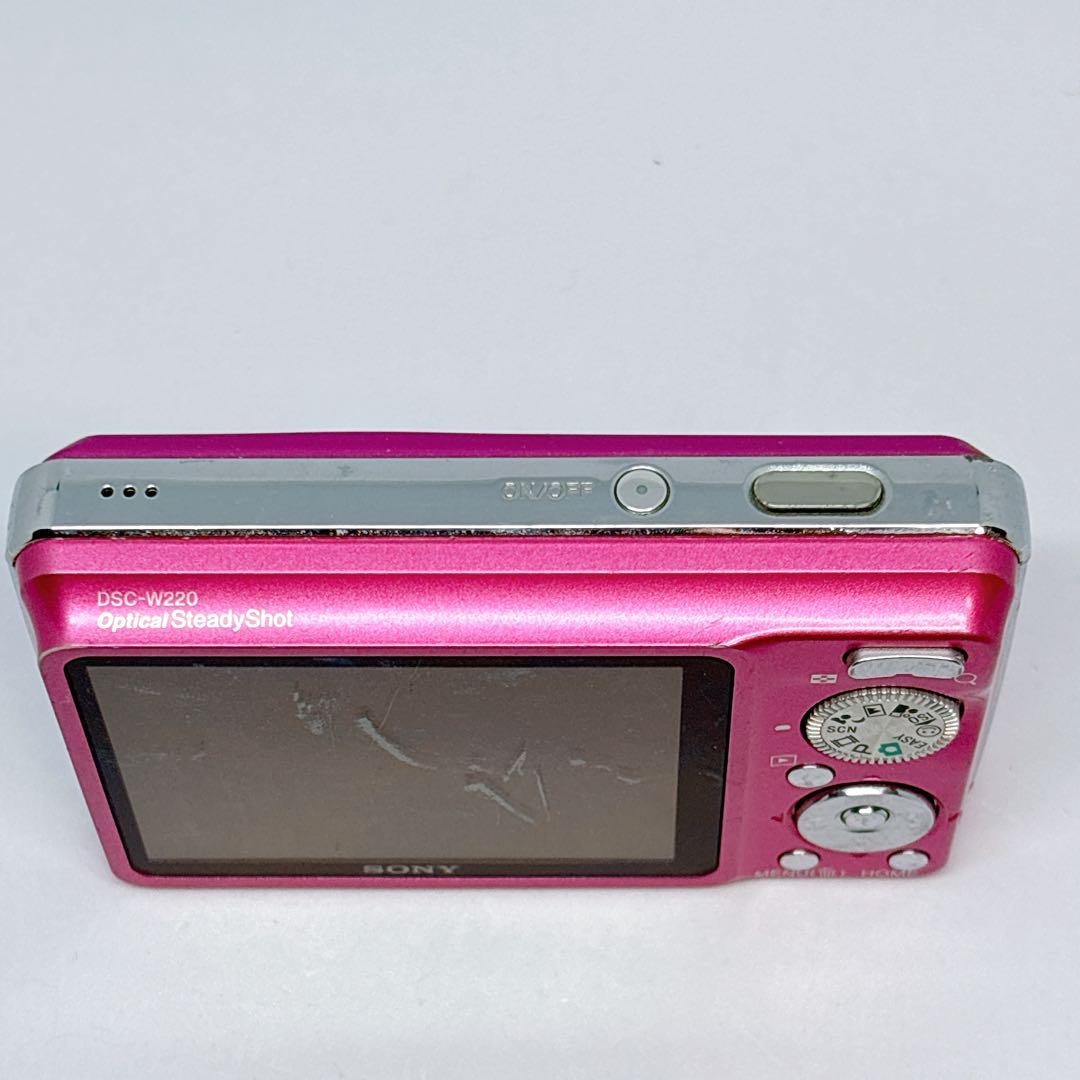 SONY ソニー Cybershot DSC-W220 デジカメ ピンク - メルカリ