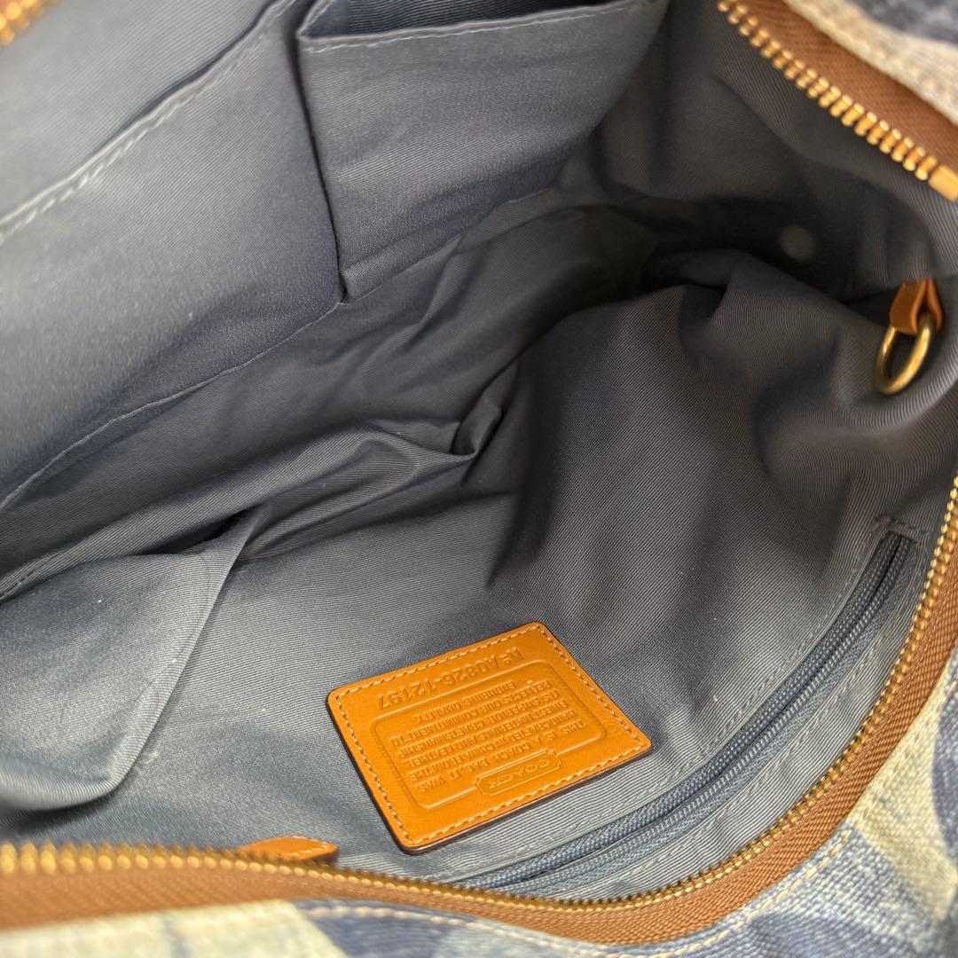 COACH コーチ ワンショルダーバッグ シグネチャー デニム 12197 - メルカリ