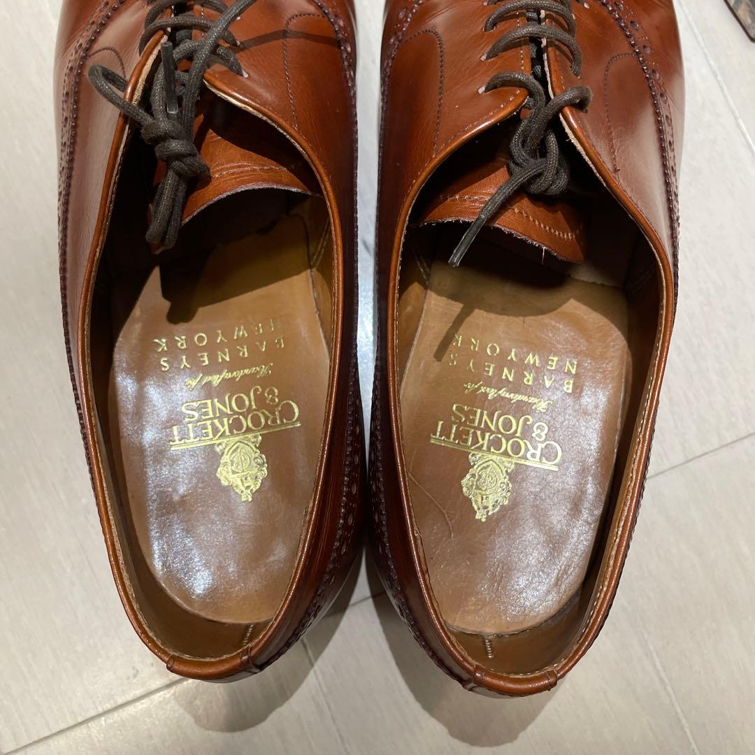 Crockett & Jones ブラウン ドレスシューズ - メルカリ