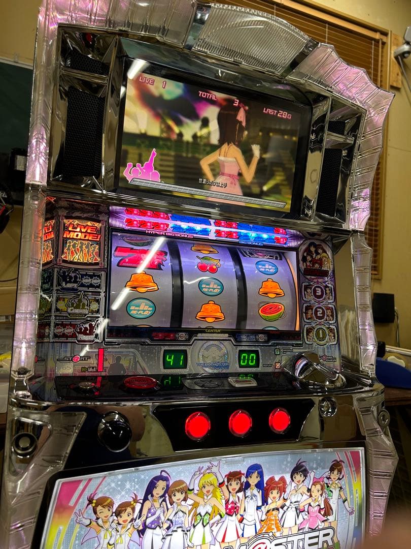 アイドルマスターライブインスロット パチスロ 実機 コイン不要機