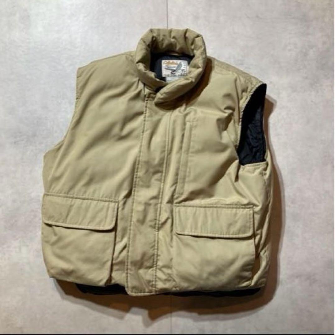 90s cabela's カベラス ダウンベスト グースダウン アウトドア - メルカリ