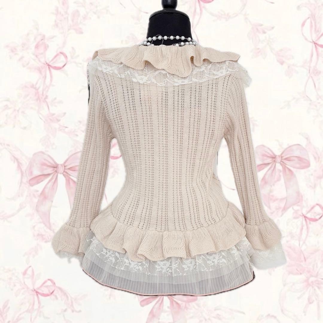 y2k axes femme ボレロ カーディガン フリルレース フェアリーコア