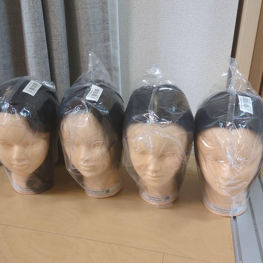 カットウィッグ ci basic01人毛100% 4体セット 新品未使用品 楽天市場】Ciカットウィッグ ベーシック 01 人毛100％ (毛量100g