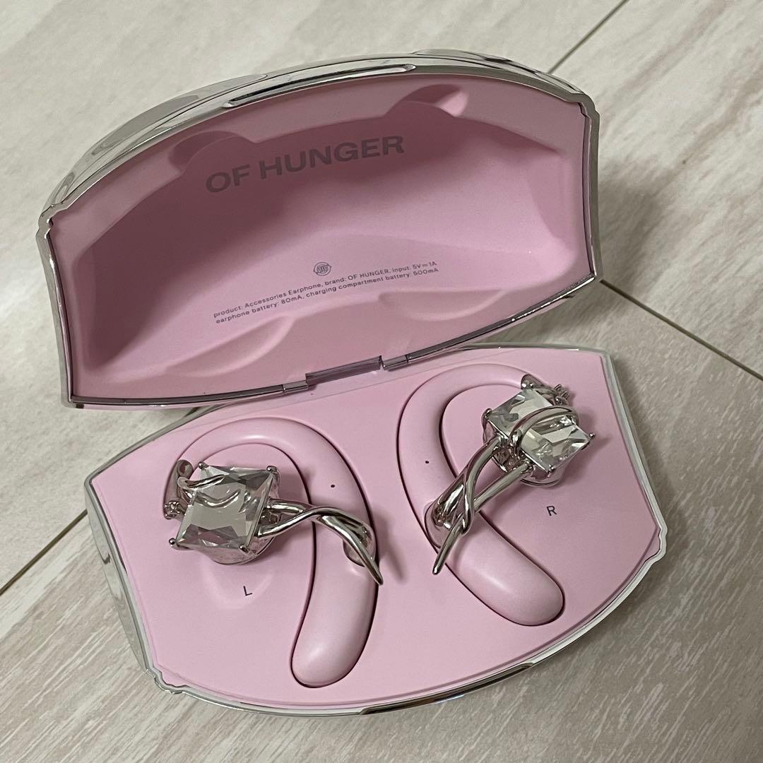 OF HUNGER 骨伝導イヤホン ピンク OF HUNGER 骨伝導イヤホン ピンク - メルカリ