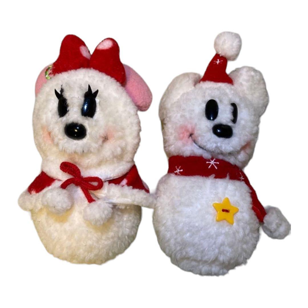 ミッキー ミニー 雪だるま ぬいぐるみ - メルカリ