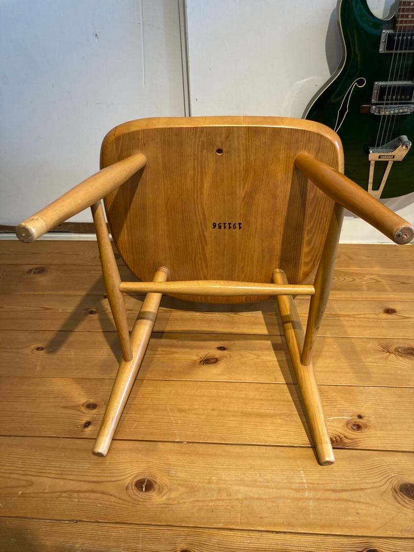 ②画像65枚 キツツキ ダイニングチェア ナチュラル 昭和56年 アーム