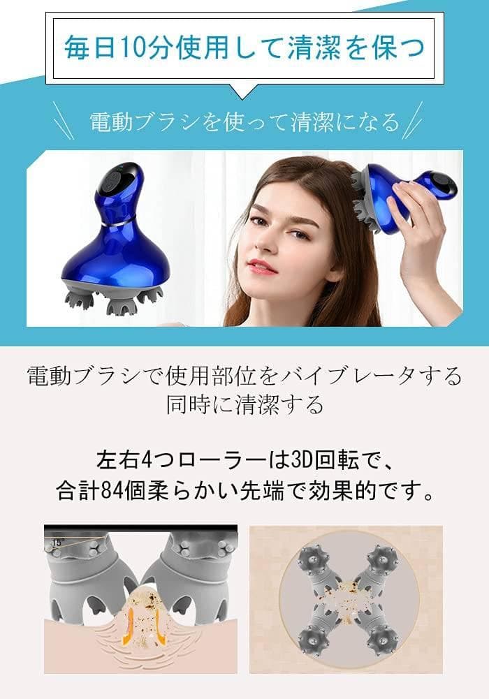 シャンプーとの併用が可能なお風呂用電動ブラシ cosy-store_cleanbrush