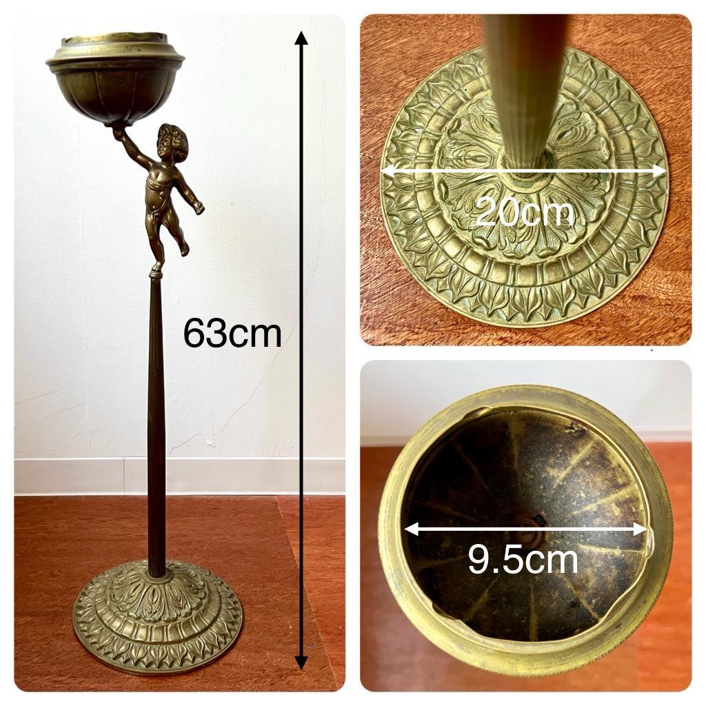 灰皿 スタンド灰皿 フランス製 アールヌーボー ロココ調 アンティーク