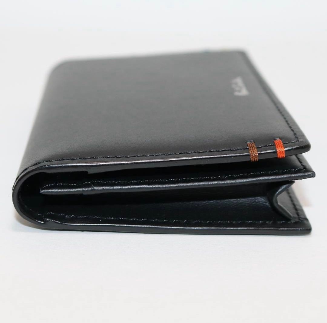 新品箱付【ポールスミス】未使用 ハイライトステッチ レザーカード