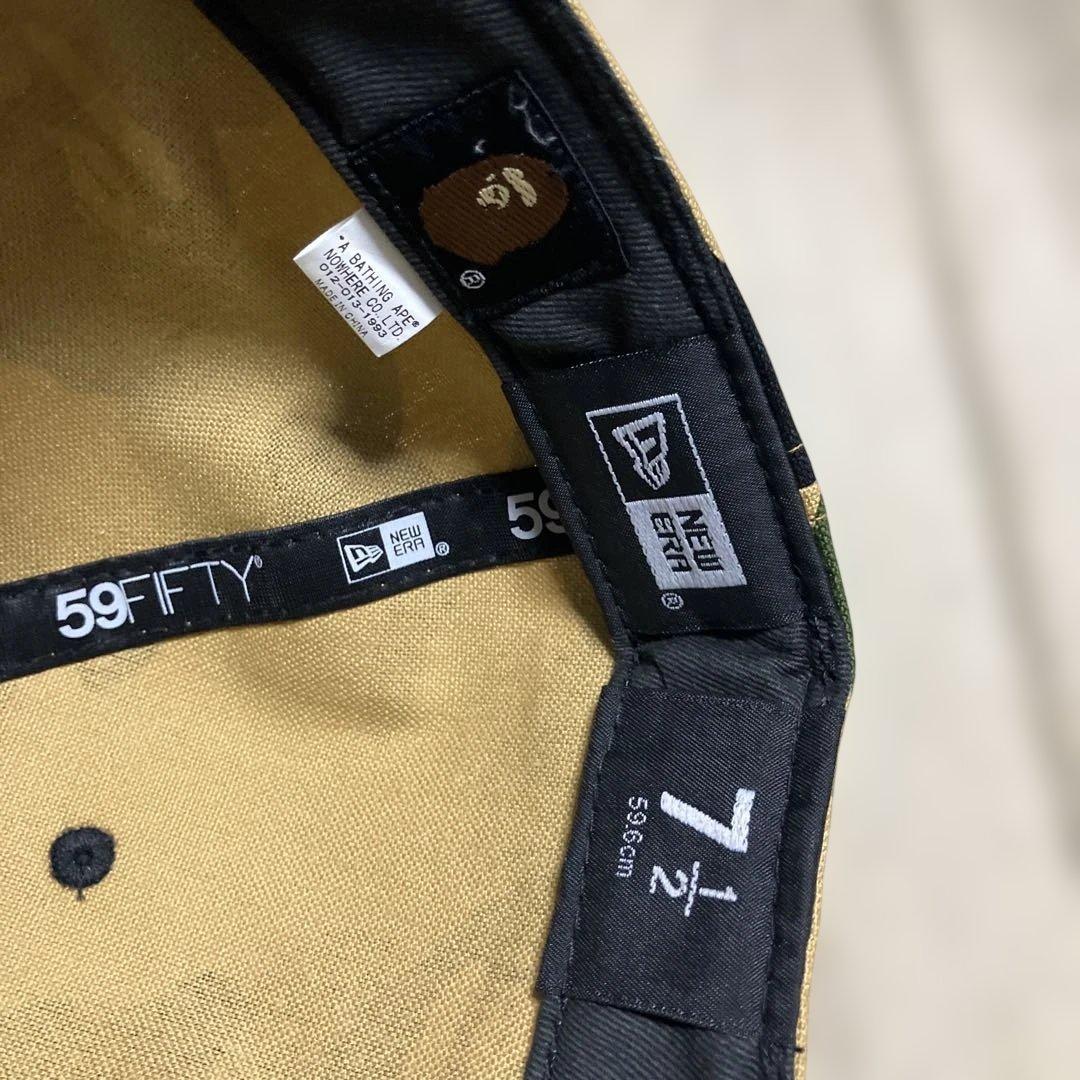 APE New Era 59fifty 迷彩 キャップ 59.6cm