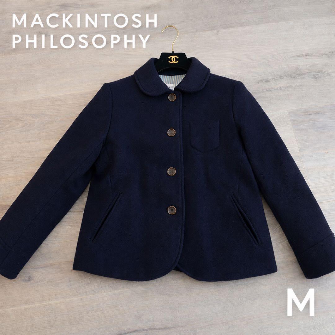 マッキントッシュフィロソフィー ウールコート ブラックM 38 MACKINTOSH PHILOSOPHY（マッキントッシュフィロソフィー） ステン