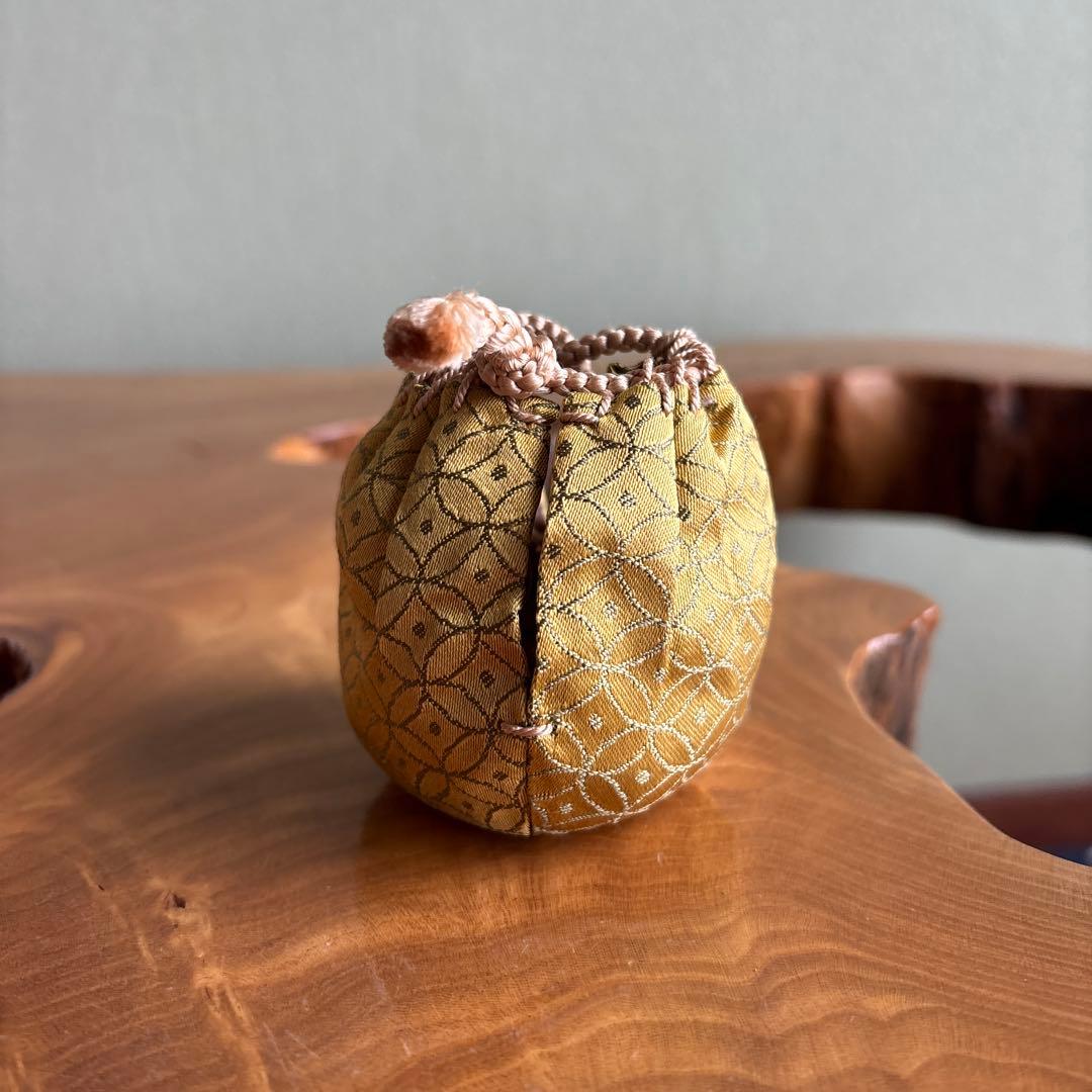 渡辺伸治造 茄子茶入 茶道具 共箱 仕覆付き 輪違綴子 - メルカリ