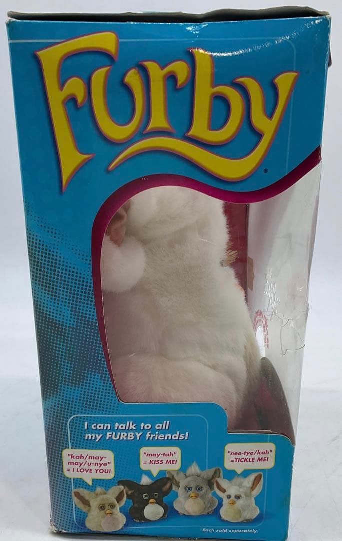 ハ*郎様 ☆未開封品☆ ファービー2 白 ベージュ 英語版 ブルーアイ 青