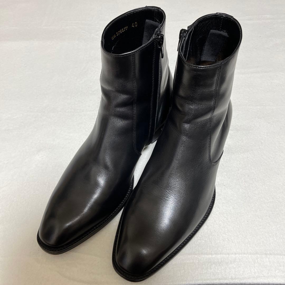 極美品】サンローラン ワイアット サイドジップブーツ 40 ブラック