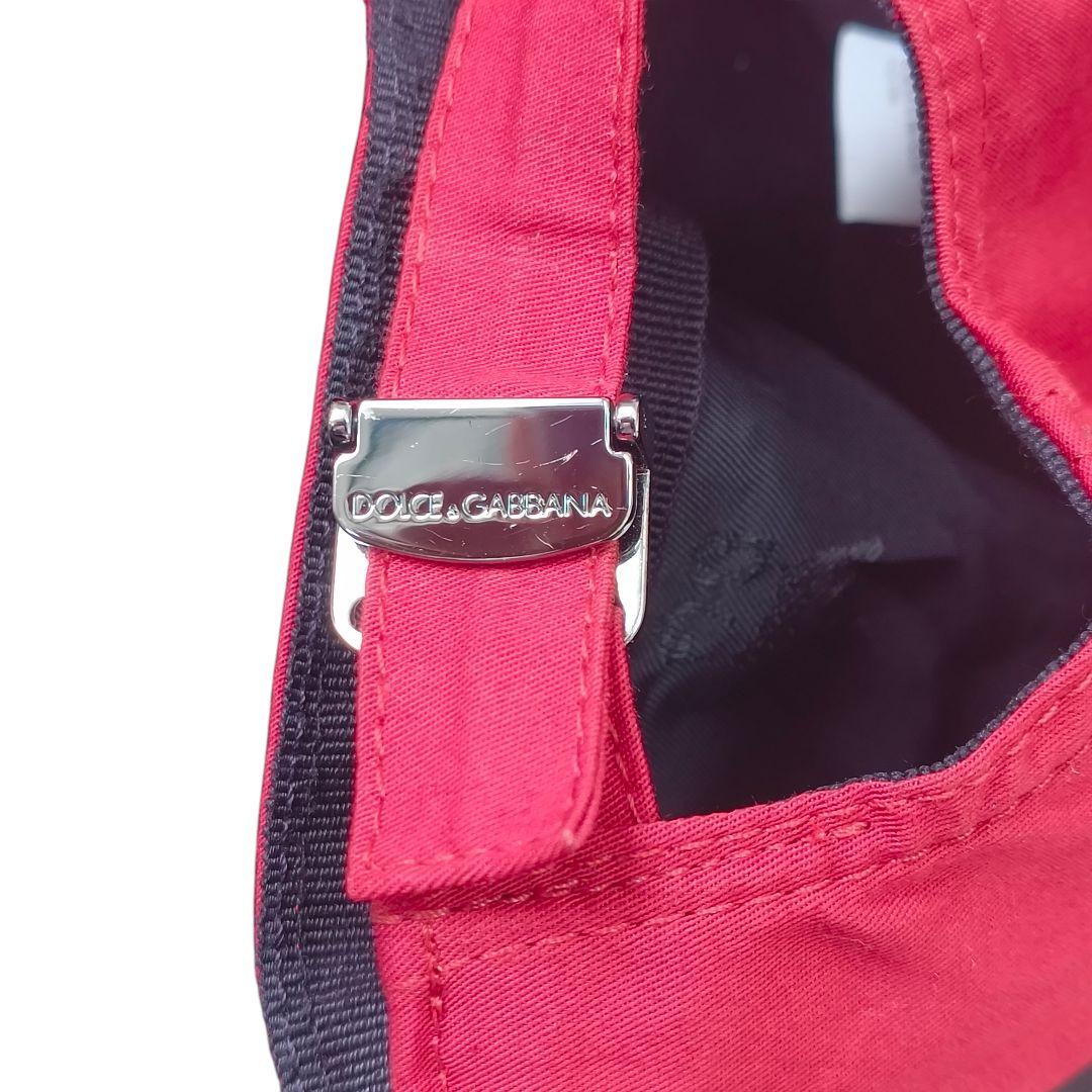 DOLCE&GABBANA ドルガバ テープロゴ size58 キャップ レッド - メルカリ