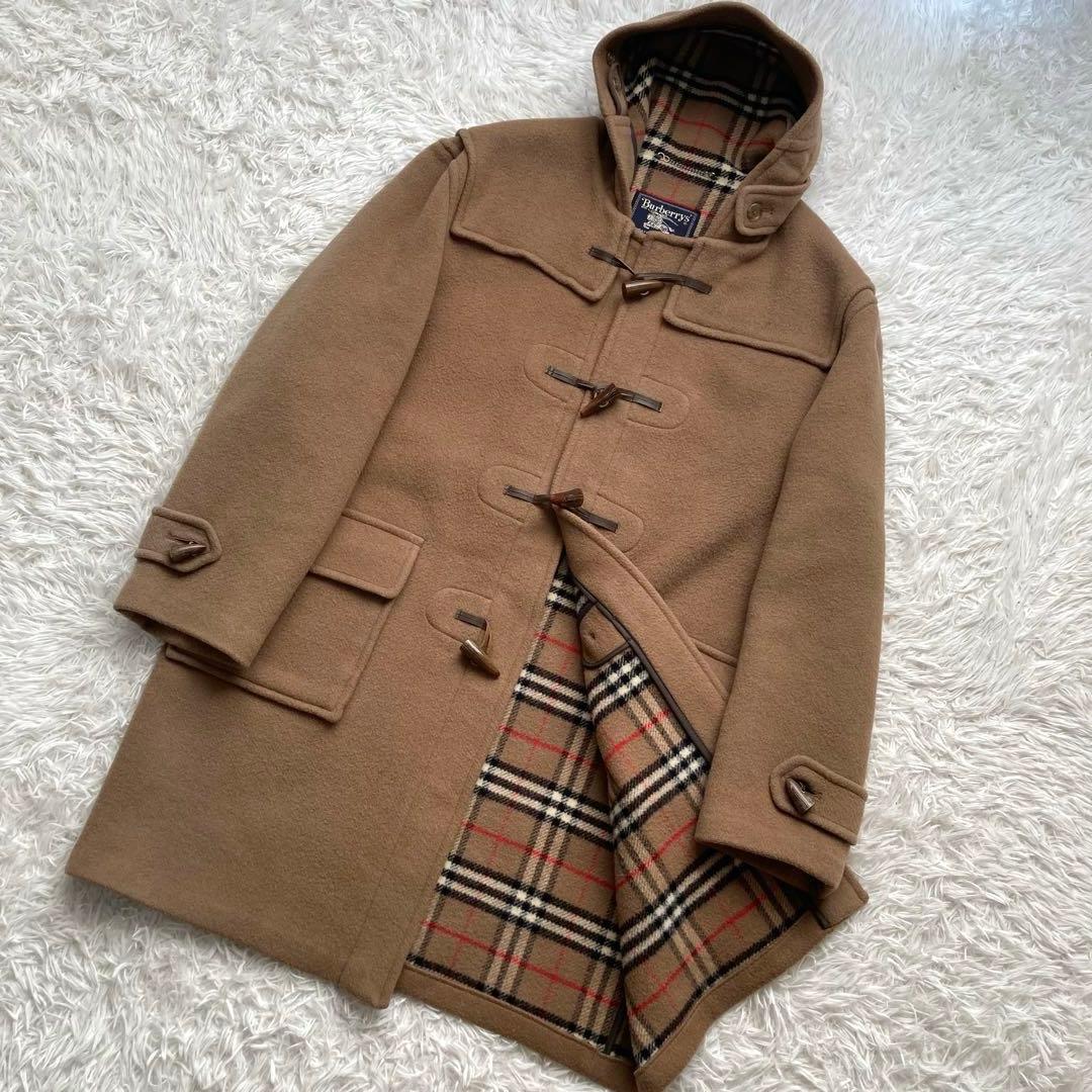 美品✨Burberry's バーバリーズ ダッフルコート ノバチェック XL相当 美品 Burberry バーバリー ダッフルコート ツイード ノバチェック