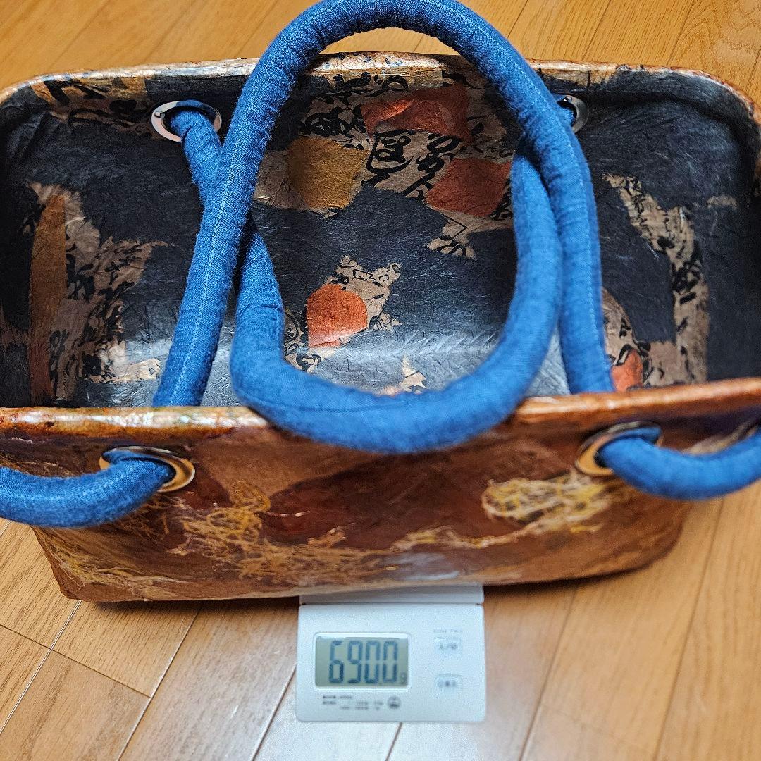 一閑張りバッグ12三社祭 一閑張りバッグ