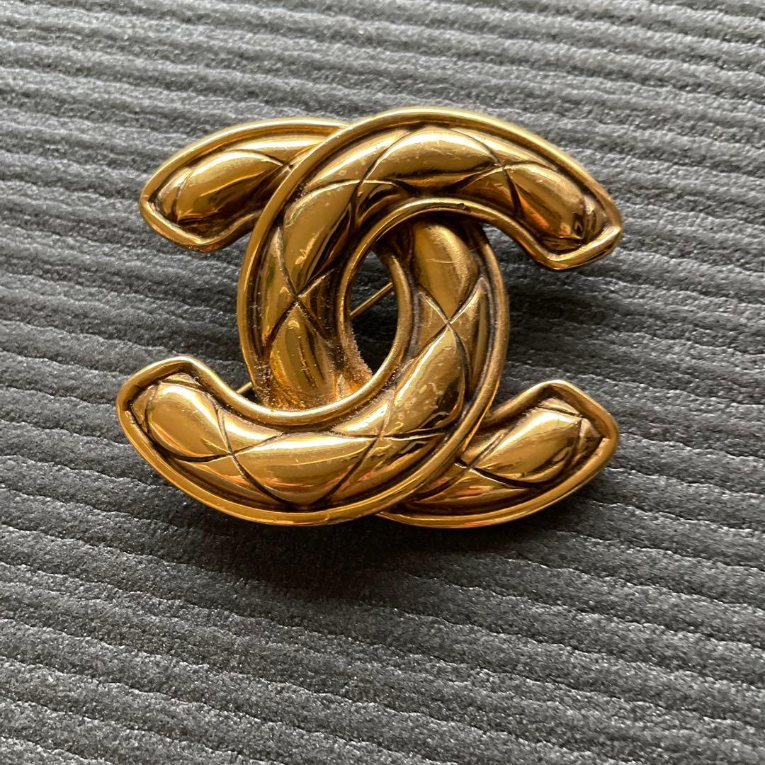 【最終値下げ】CHANEL シャネル　ブローチ(大)ヴィンテージ 中古・古着通販】CHANEL (シャネル) ヴィンテージココマークライン