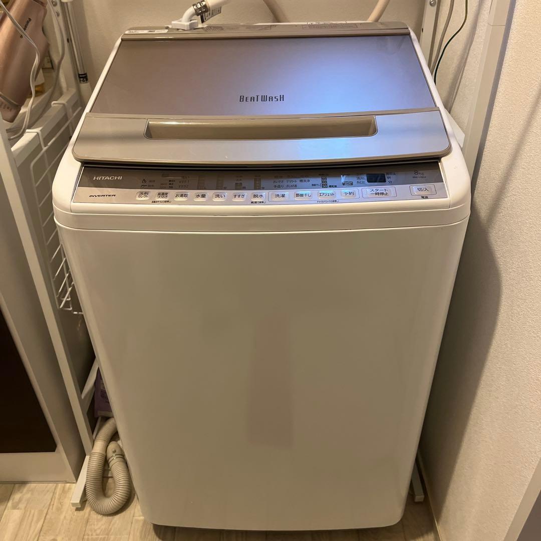 日立　縦型洗濯機ビートウォッシュ　2020年製 HITACHI (日立) 2020年製 8.0kg 全自動洗濯機 BW-V80E(W) 販売中！ 愛