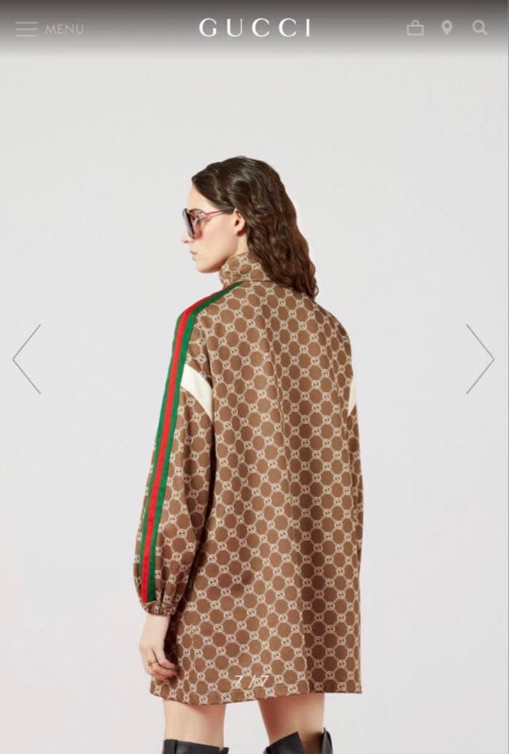 グッチ インターロッキングGテクニカルジャージードレス モノグラム