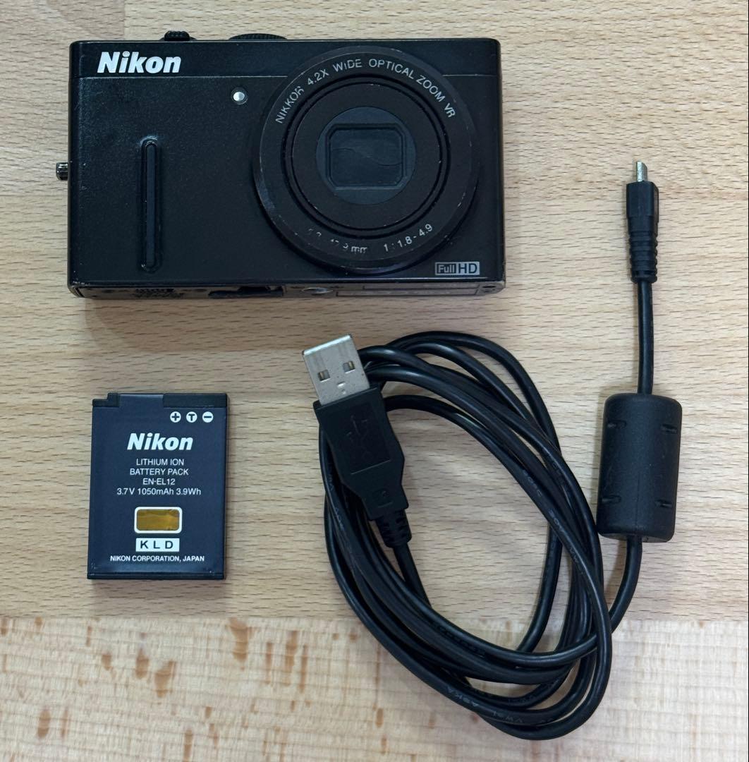Nikon COOLPIX P300ブラック デジカメ バッテリー 充電ケーブル 29625693_2.jpg