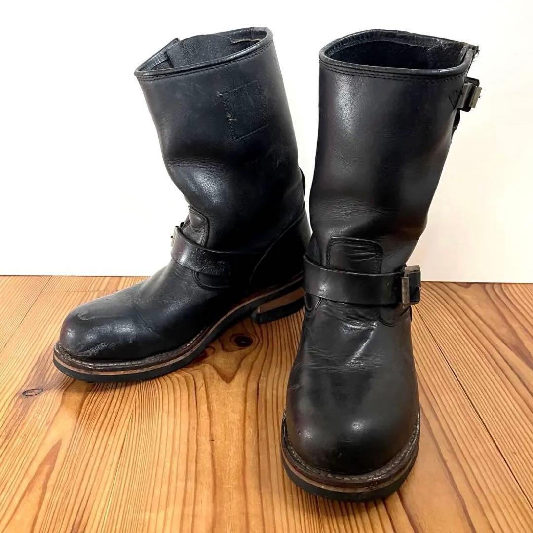 希少 廃盤 Hawkins エンジニアブーツ ワークブーツ ブラック レザー 希少】Hawkins ホーキンス エンジニアブーツ ブラック 6H 24 5｜Yahoo