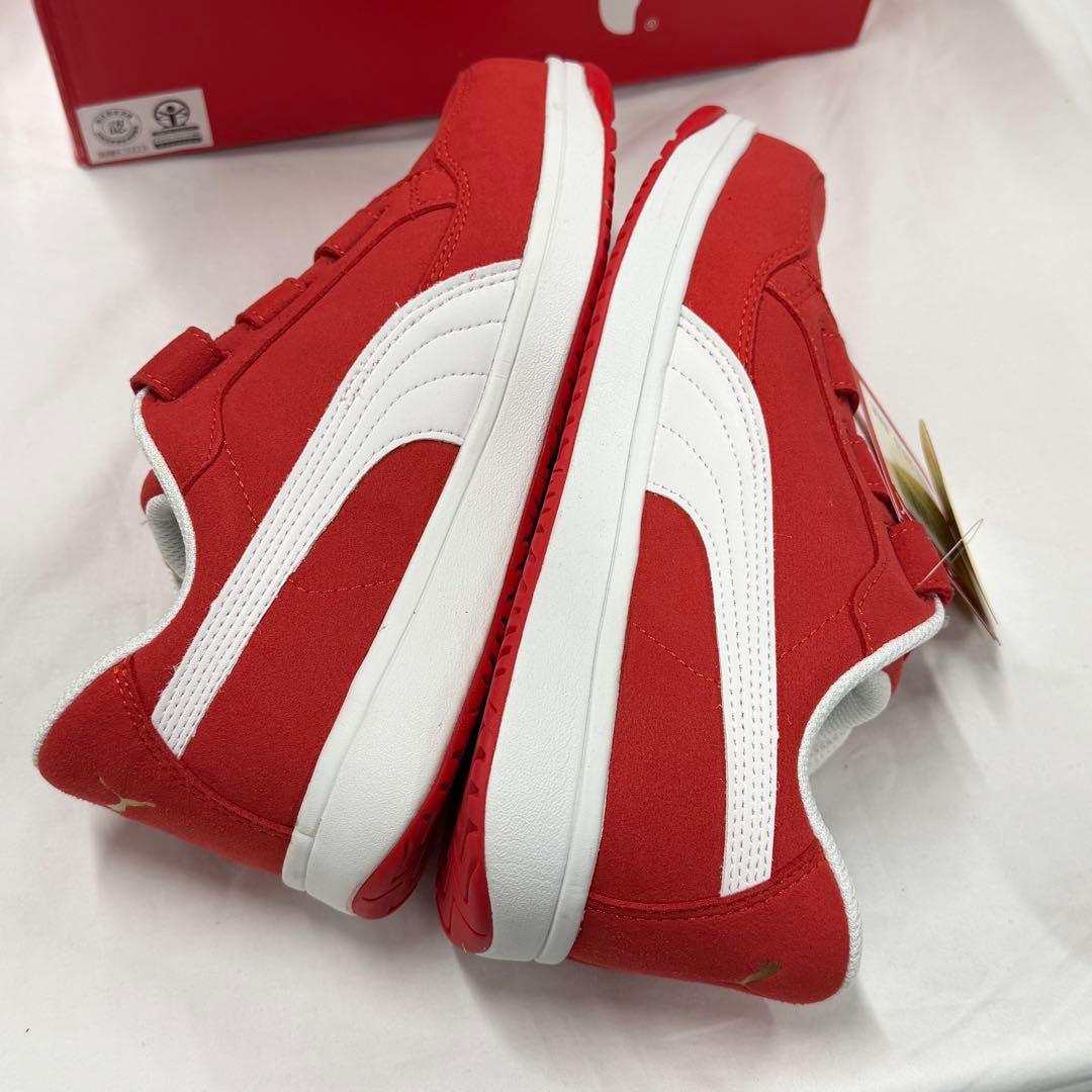 PUMAプーマ　安全靴　プロスニーカー　レッド　25.5cm