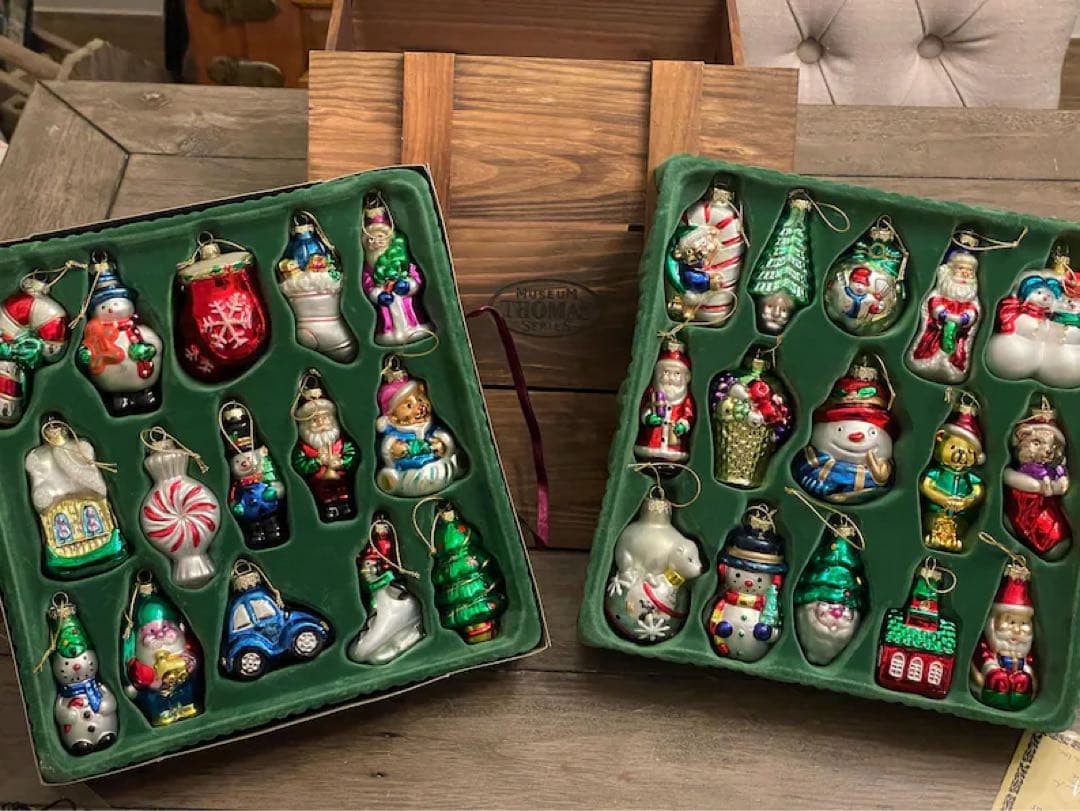 クリスマスオーナメントセット MUSEUM THOMAS SERIES クリスマスオーナメント ミニグラス ボールセット φ3cm 11個入