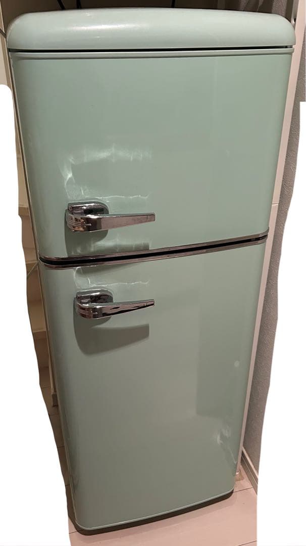 Retro 冷凍冷蔵庫 114L ミントグリーン　1人暮らし　中古 Retro 冷凍冷蔵庫 114L ミントグリーン 1人暮らし 中古 冷蔵庫