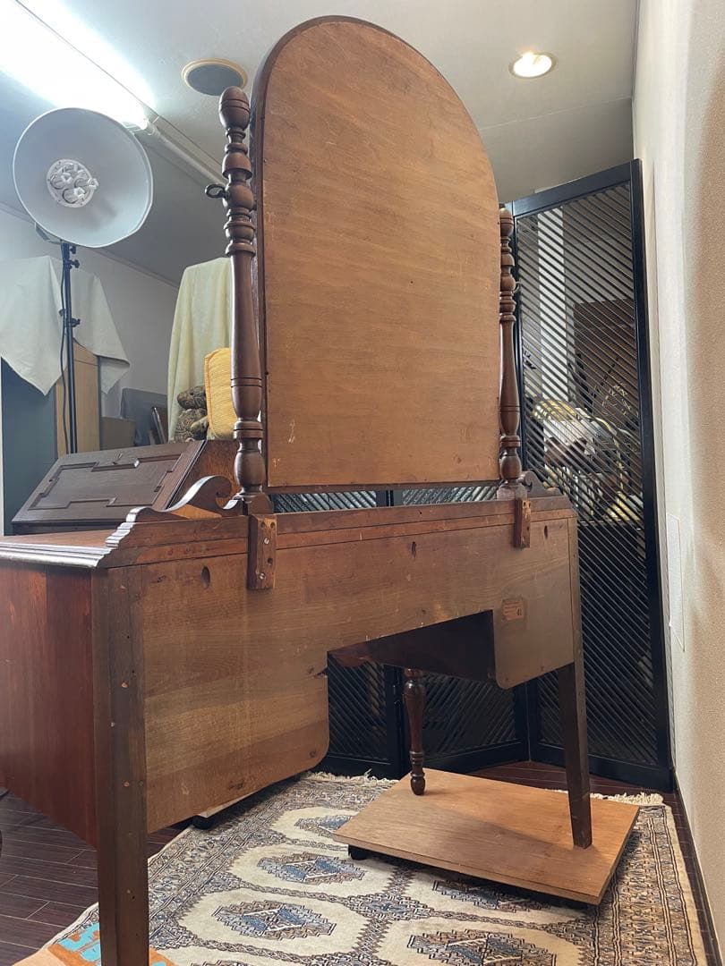 ヴィンテージ ドレッサーチェスト ウォールナット 英国 ミラー 鏡 イギリス