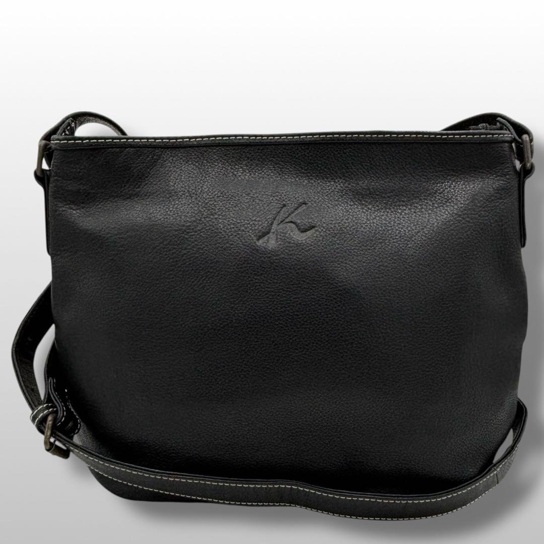 Kitamura キタムラ ショルダーバッグ レザー 黒 ブラック y2k - メルカリ