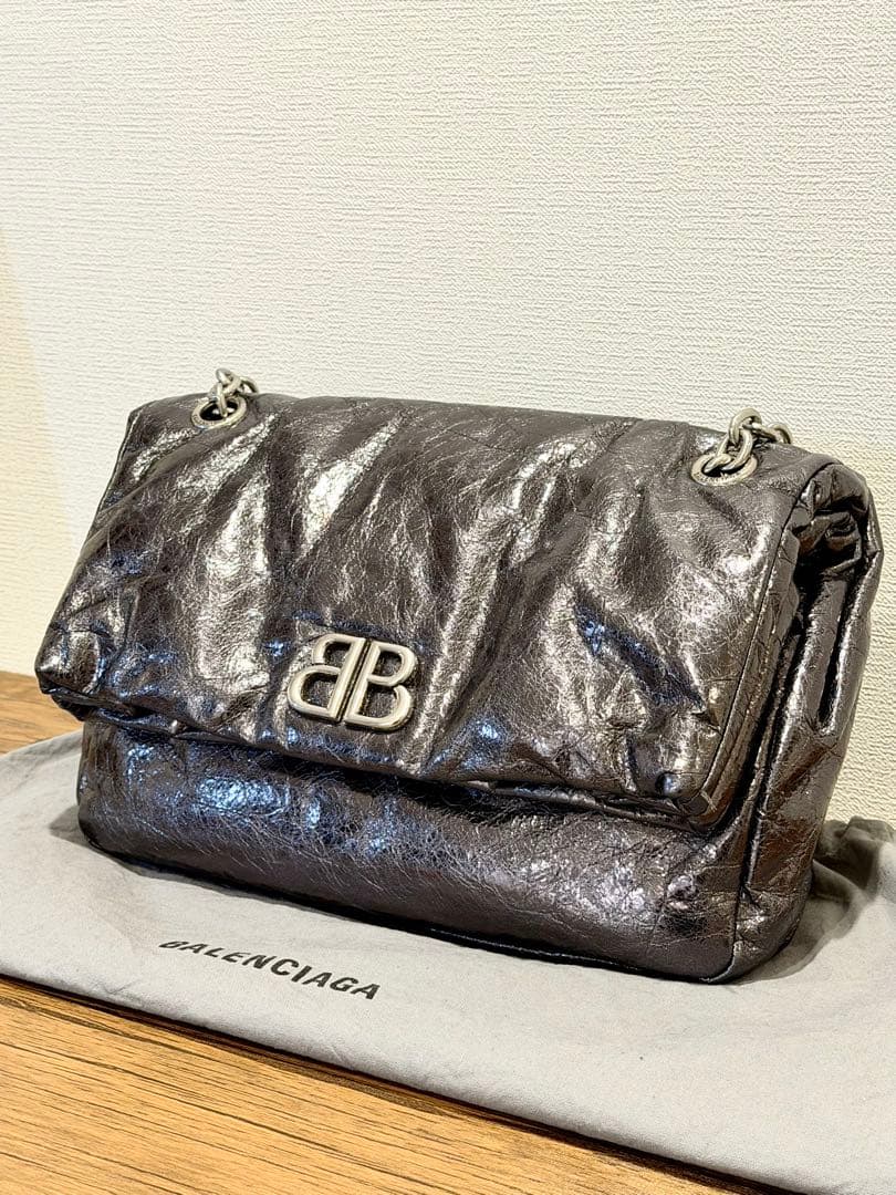 BALENCIAGA Monaco Small モナコ スティールグレー - メルカリ