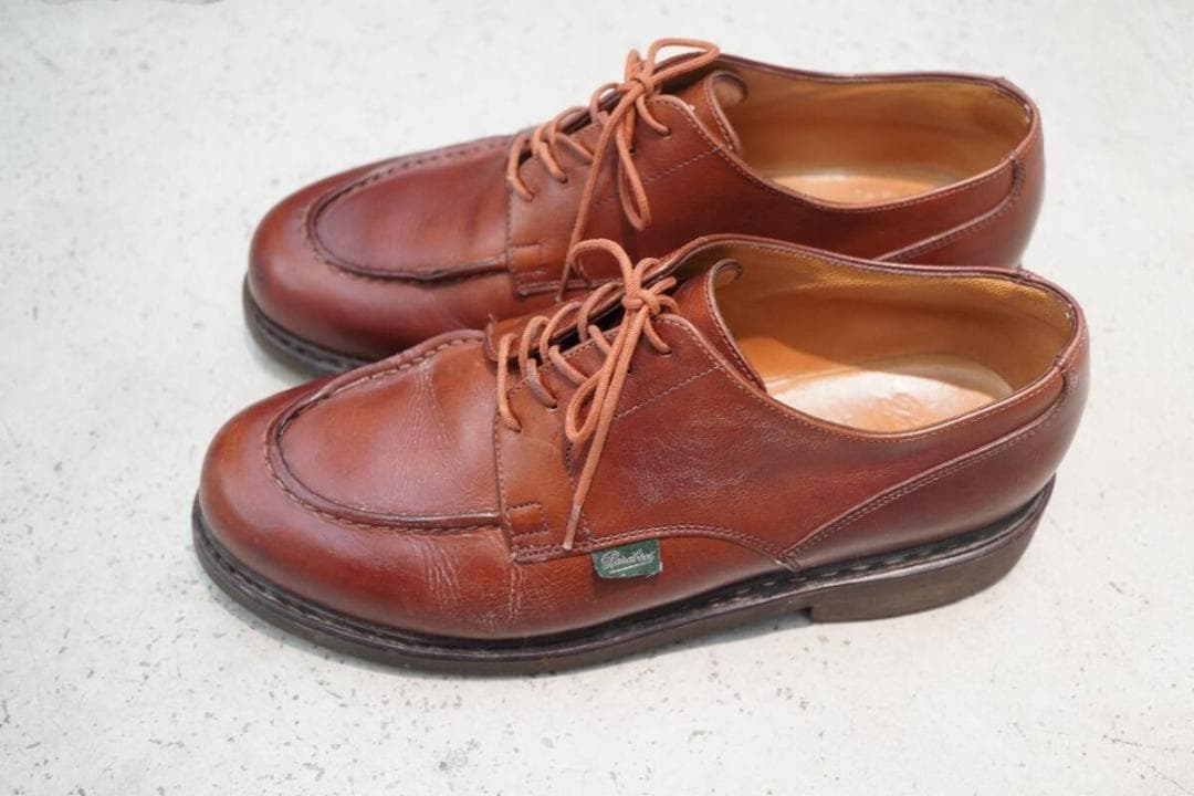 美品 PARABOOT CHAMBORD マロン レザー シューズ 907P▲ Paraboot CHAMBORD . . . #paraboot #parabootchambord #シャンボード