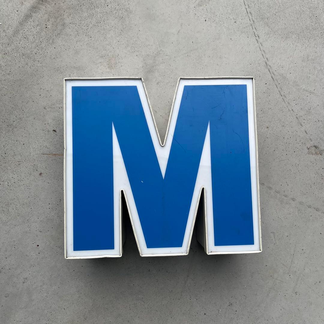 M 看板 アルファベット レターサイン 文字 アメリカ ビンテージ アンティーク N 看板 アルファベット レターサイン 文字 アメリカ ビンテージ