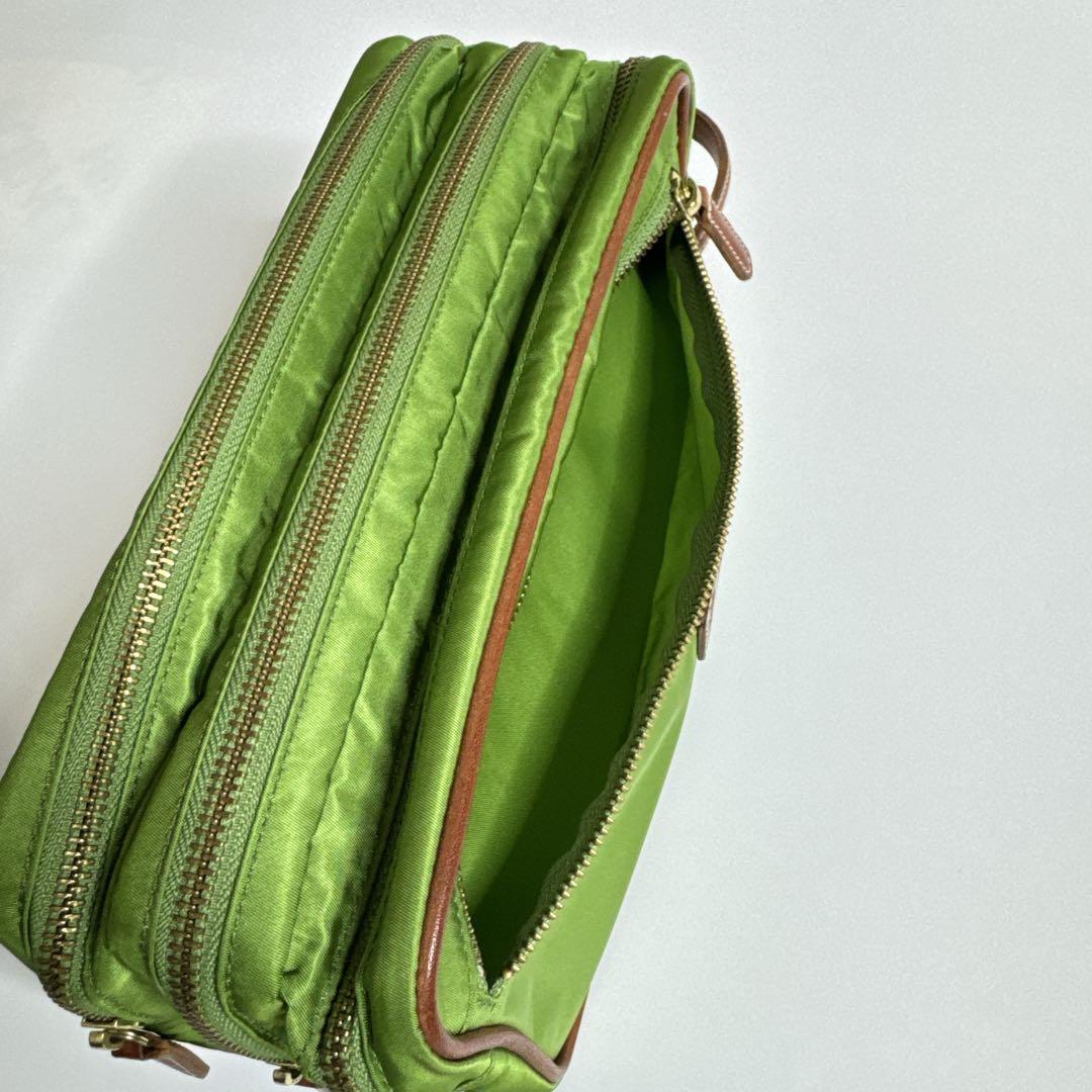 極美品】Felisi フェリージ ナイロンポーチ 719 グリーン - メルカリ