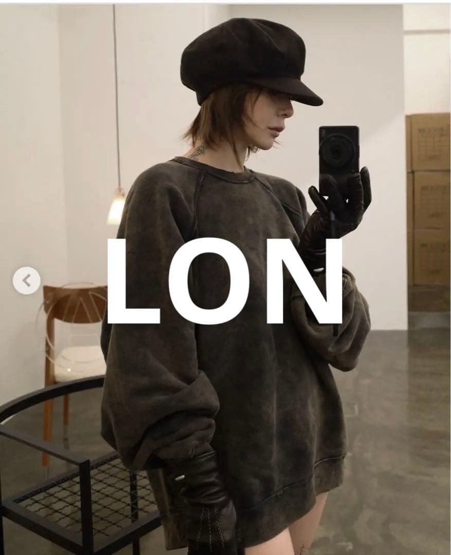 LON TWO SIDE SWEATSHIRT #04 Khaki Brown